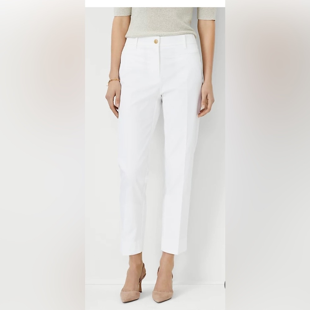 Ann Taylor The Crop Cotton Pants Size 4P, NWT